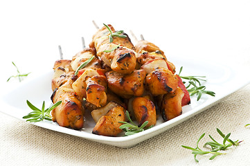 Image showing Chicken skewers