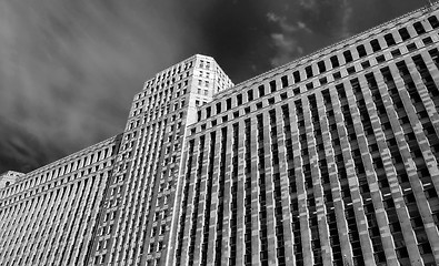 Image showing Massive Skyscraper (B&W)