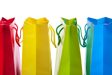 Image showing Bright Colored Shopping Bags