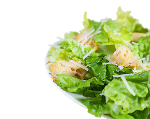 Image showing Side of Caesar Salad with Clipping Path