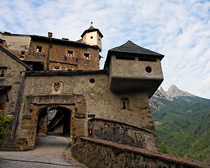 Image showing Gate of Hohenwerfen medieval castle in Austria