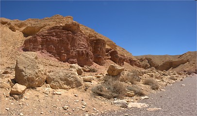 Image showing Scenic rocks in desert canyon