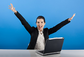 Image showing Happy businesswoman