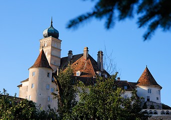 Image showing Towers and roofs of Renaissance  castle 