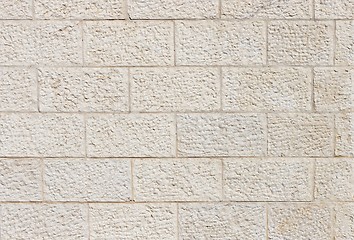 Image showing Rough gray stone wall texture