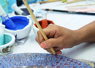 Image showing Porcelain painting