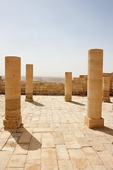 Image showing Colonnade of the ruins of ancient temple