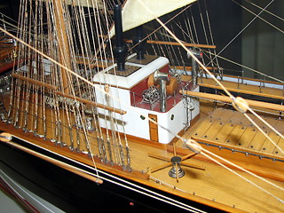 Image showing Model ship close-up