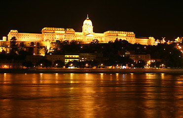 Image showing Budapest Castle by night