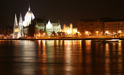 Image showing Hungarian Parliament by night