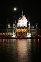 Image showing Hungarian Parliament by night