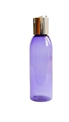 Image showing Violet transparent deodorant spray bottle isolated