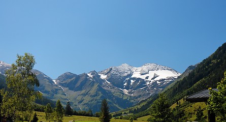 Image showing Snow top of Grossglockner, the highest Austrian mountain