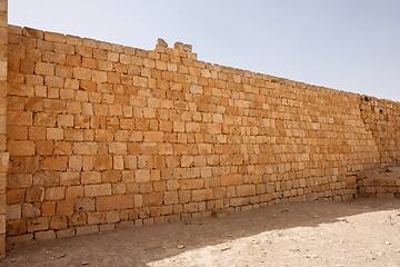 Image showing Broken wall of ancient temple ruin