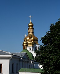 Image showing Golden domes of Kiev Pechersk Lavra Monastery