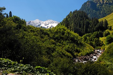 Image showing Snow top of Grossglockner, the highest Austrian mountain