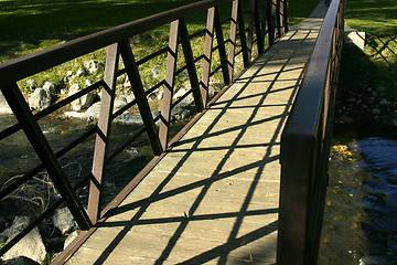 Image showing Close up on a Bridge in a Park