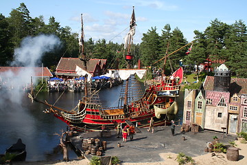 Image showing the pirat ship - Den sorte Dame