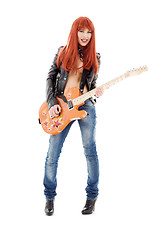 Image showing guitar babe