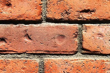 Image showing Brick Wall Closeup