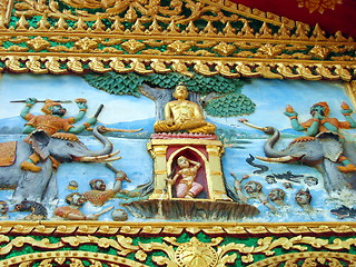 Image showing Temple art. Vientiane. Laos