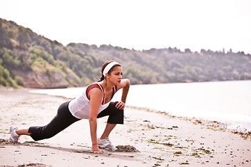 Image showing Sporty woman