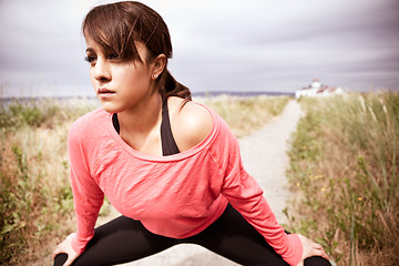 Image showing Sporty woman