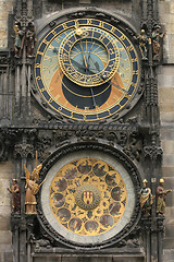 Image showing detail of old prague clock