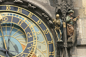 Image showing detail of old prague clock