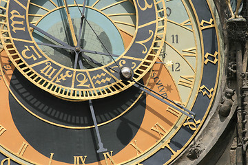 Image showing detail of old prague clock