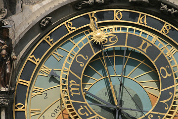 Image showing detail of old Prague clock