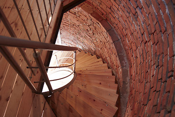 Image showing Spiral staircases