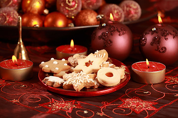 Image showing Delicious Christmas cookies