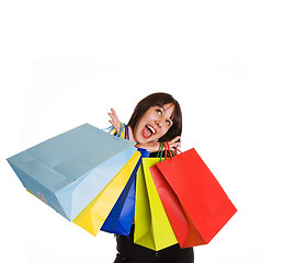 Image showing Happy shopper