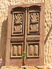 Image showing Old wooden door