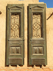 Image showing Old wooden doors