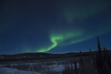 Image showing Snake roll shaped aurora