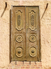 Image showing Oriental wooden doors