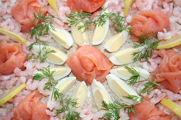 Image showing Close up of sandwich gateau