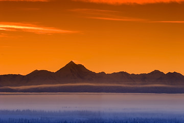 Image showing Morning mountain skyline