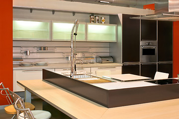 Image showing Modern kitchen angle