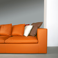 Image showing Orange sofa 2