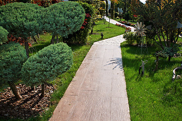 Image showing Garden pathway