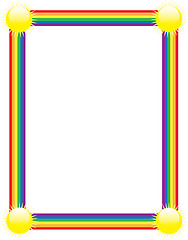 Image showing Rainbow Border