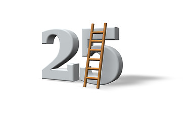 Image showing twenty five