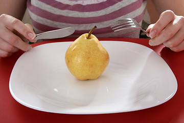 Image showing Tasty yellow pear