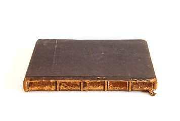 Image showing Antique book lies isolated 