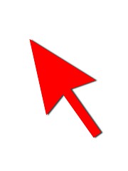 Image showing Cursor Arrow Mouse Red