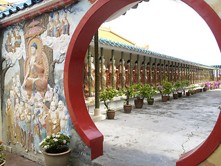 Image showing Buddha images at Chinese temple