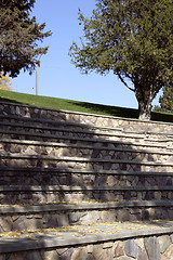 Image showing Rock Bench & The Skies